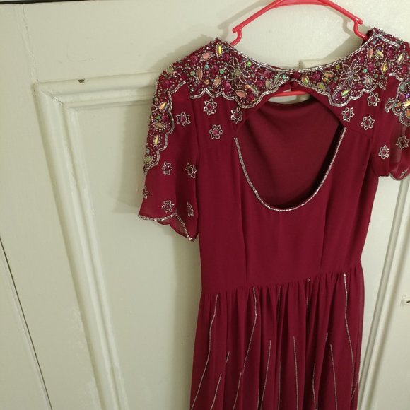 Red Frock and Frill Dress | Size UK 6 - Picture 5 of 5